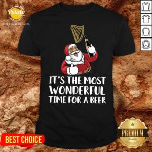 Good Santa Drink Guinness Beer It’s The Most Wonderful Time For A Beer Shirt