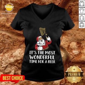 Alternative view of Good Santa Drink Guinness Beer It’s The Most Wonderful Time For A Beer Shirt