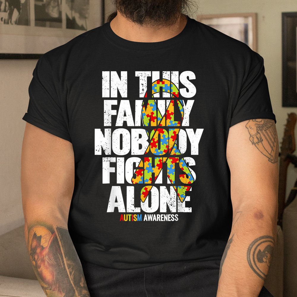 Autism Awareness Shirt Family Support Mom Autism Awareness Shirt - Image 3