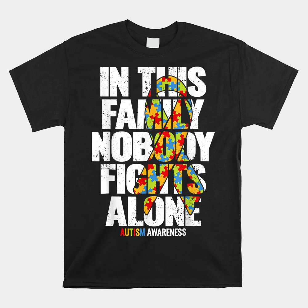 Autism Awareness Shirt Family Support Mom Autism Awareness Shirt - Image 4