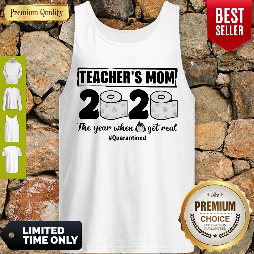 Perfect Teachers Mom 2020 The Year When Shit Got Real Quarantined Toilet Paper Mask Covid19 Shirt - Image 3
