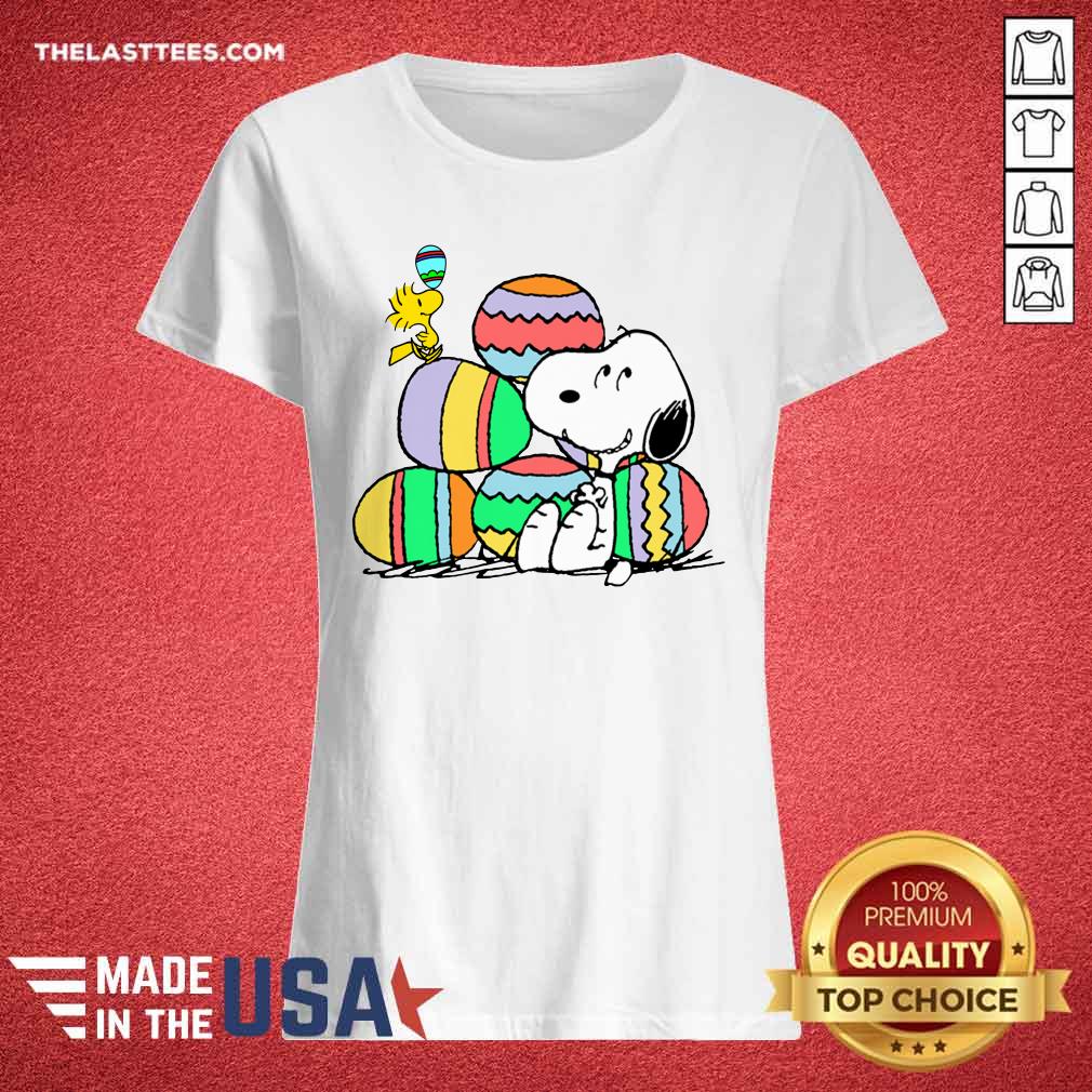 Awesome Snoopy And Woodstock Happy Easter Day 2021 Shirt - Image 4