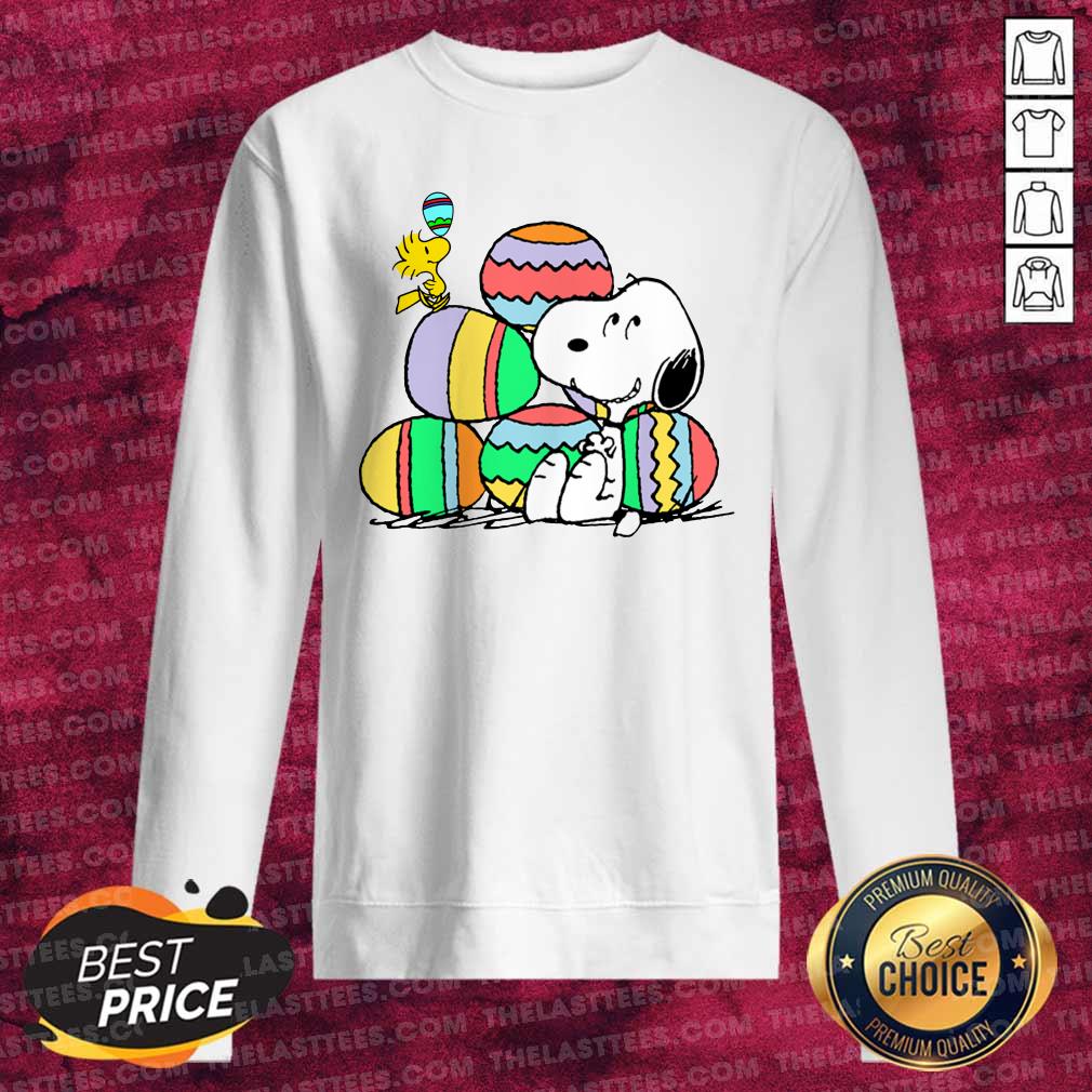 Awesome Snoopy And Woodstock Happy Easter Day 2021 Shirt - Image 3
