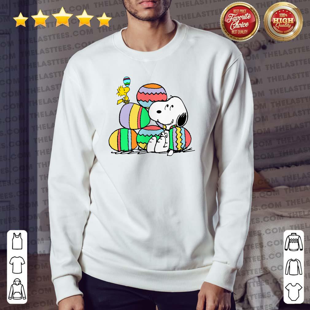 Awesome Snoopy And Woodstock Happy Easter Day 2021 Shirt - Image 2