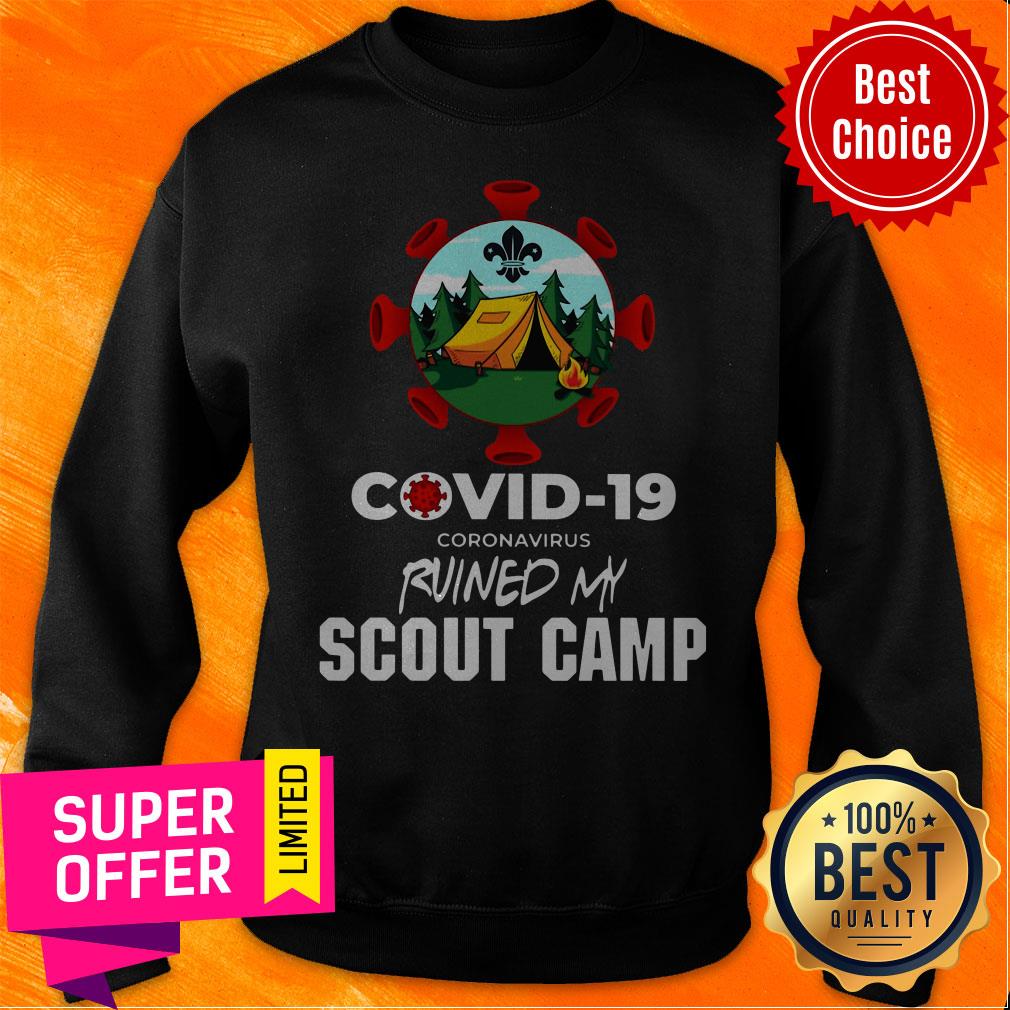 Nice Covid 19 Coronavirus Ruined My Scout Camp Shirt - Image 2