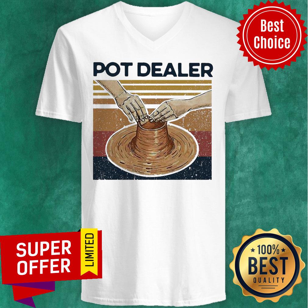 Official Pot Dealer Pottery Vintage Retro Shirt - Image 4