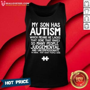 Alternative view of Premium My Son Has Autism Shirt