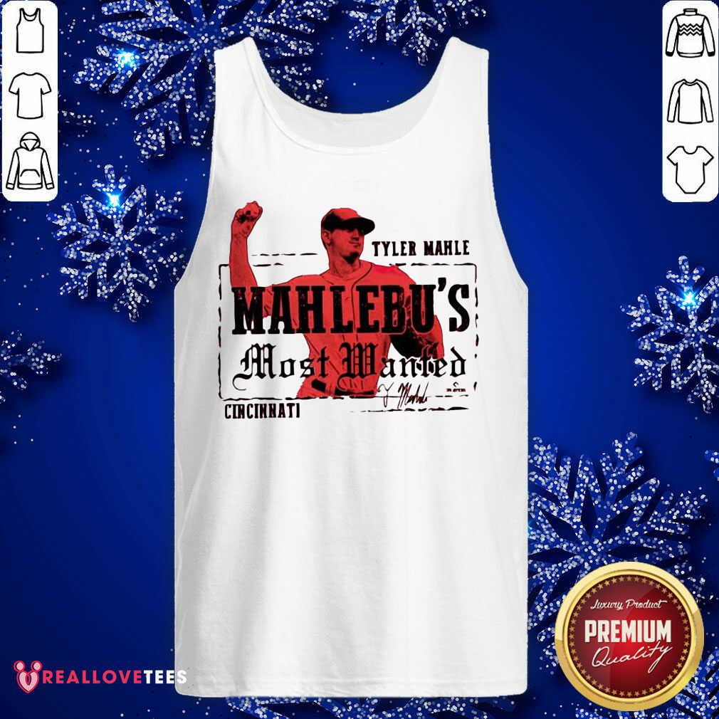 Tyler Mahle Malibus Most Wanted Cincinnati Shirt - Image 5