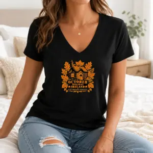 Alternative view of Pretty Nice October Holiday Ireland Cozy Stencil For Family Shirt