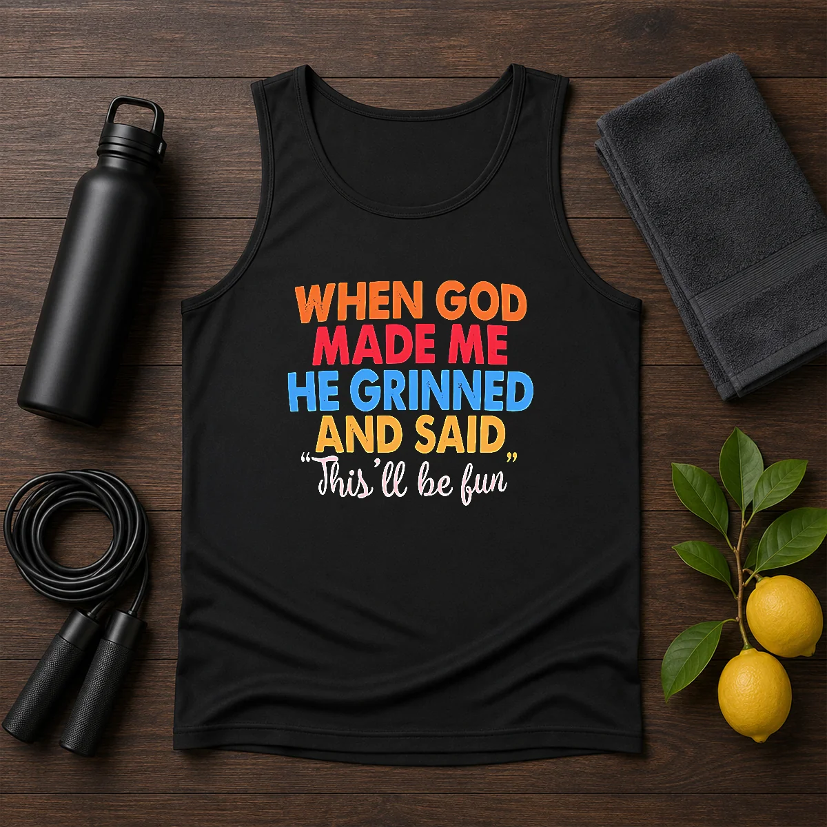 Nice When God Made Me He Grinned And Said This'Ll Be Fun Shirt - Image 3