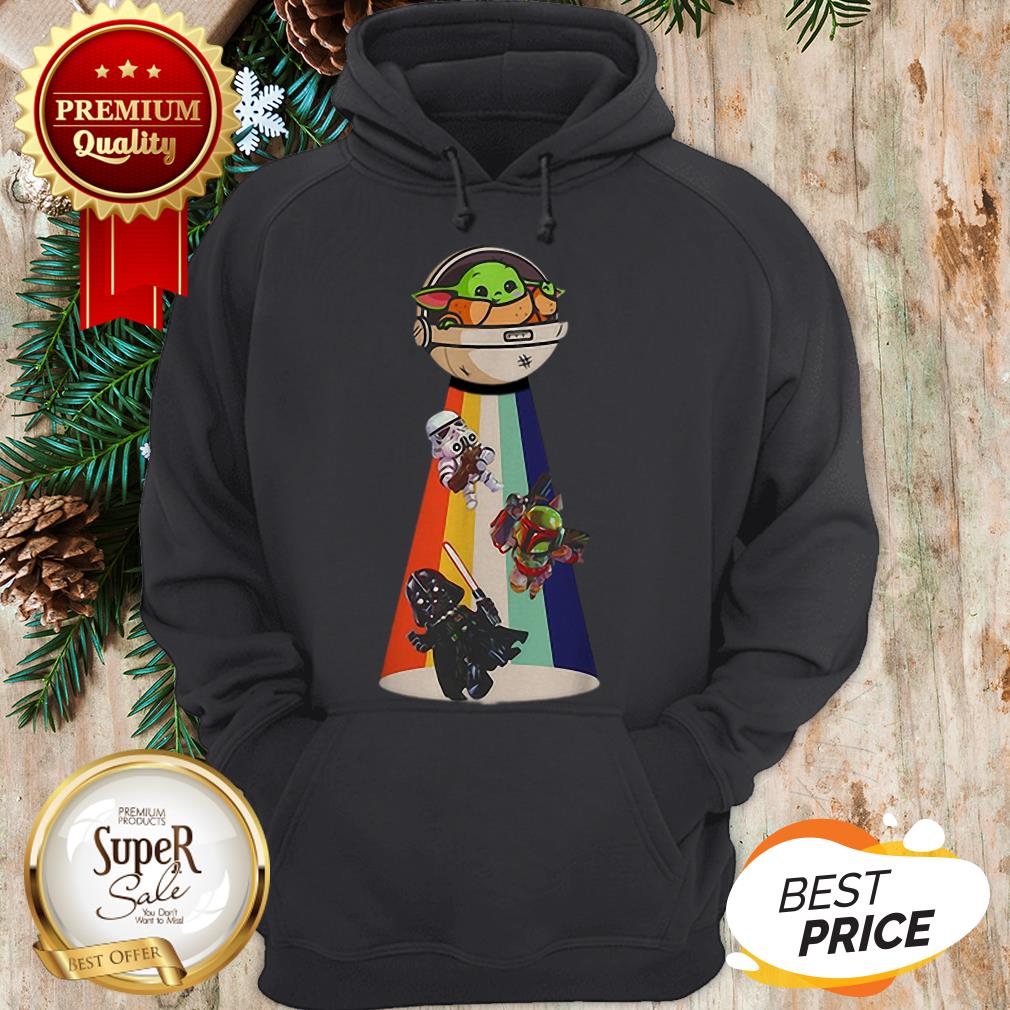 Official Star Wars Baby Yoda Hug Smirnoff Vodka Mandalorian Shirt - Image 5