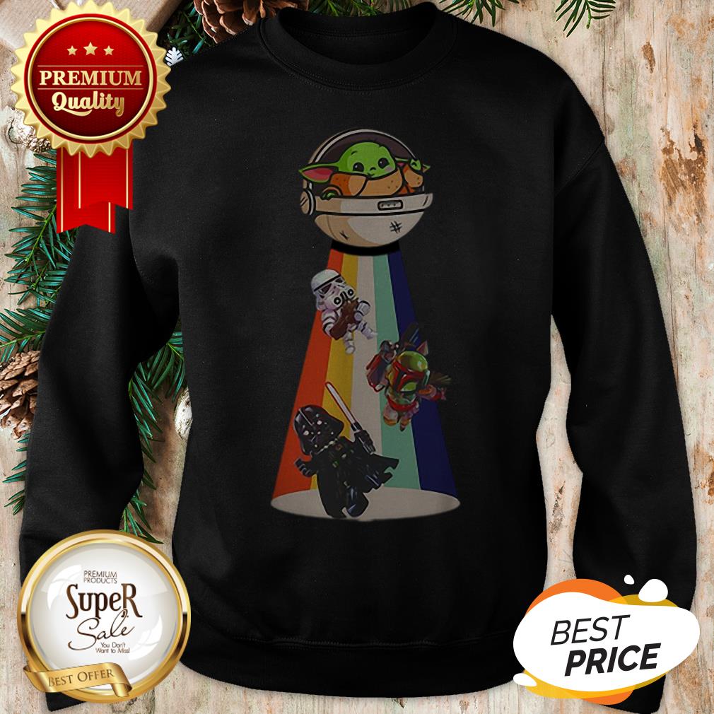 Official Star Wars Baby Yoda Hug Smirnoff Vodka Mandalorian Shirt - Image 4