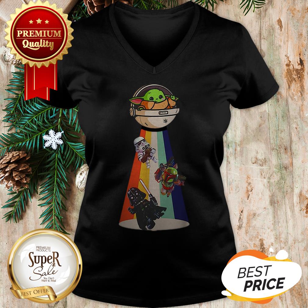 Official Star Wars Baby Yoda Hug Smirnoff Vodka Mandalorian Shirt - Image 2