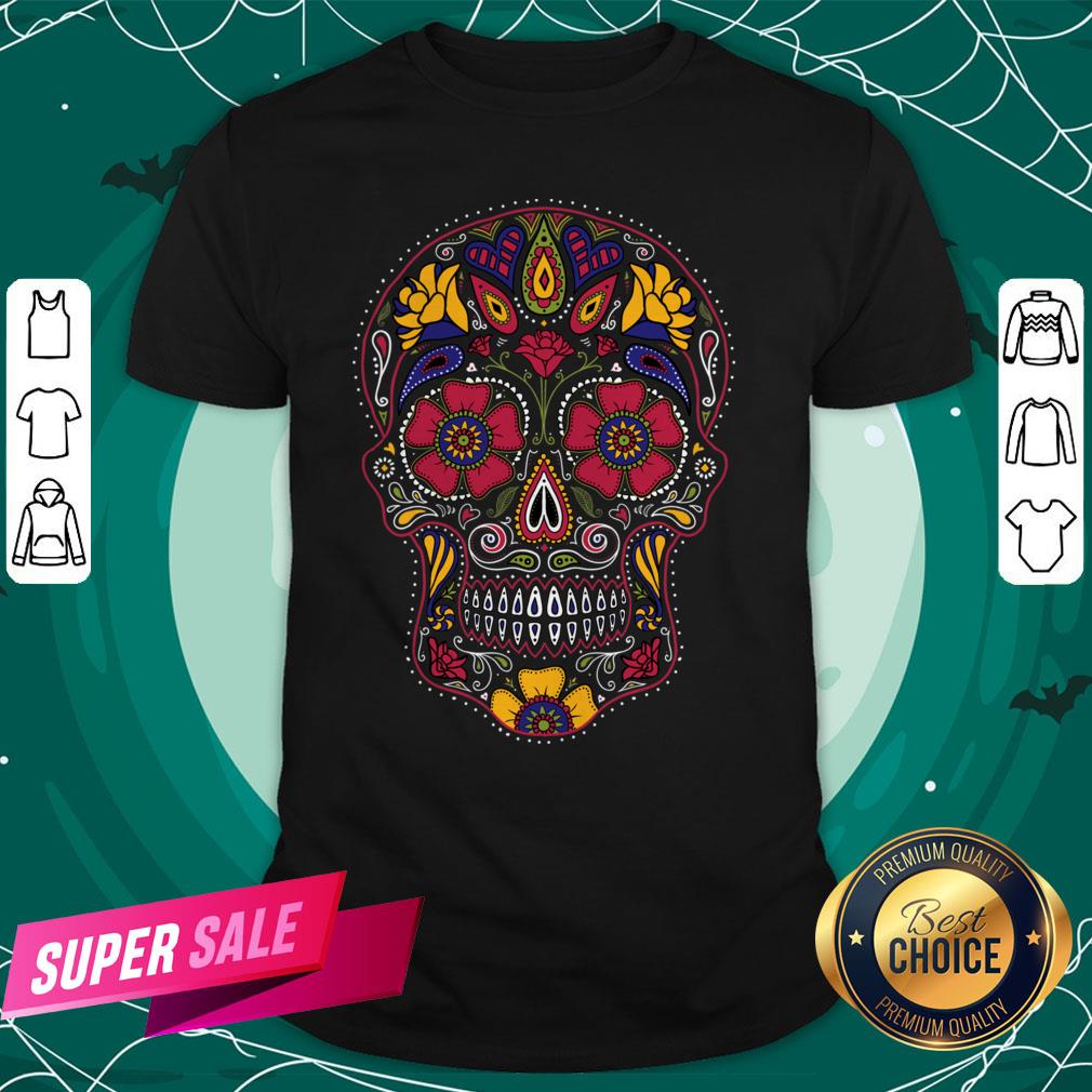 Day Of The Dead Sugar Skull Dark Shirt