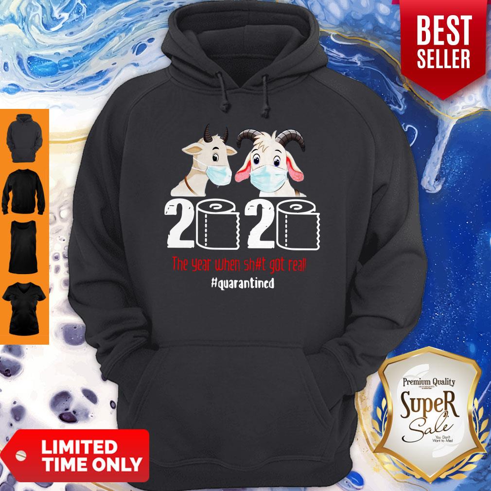 Awesome Goats 2020 The Year When Shit Got Real Classic Shirt - Image 2