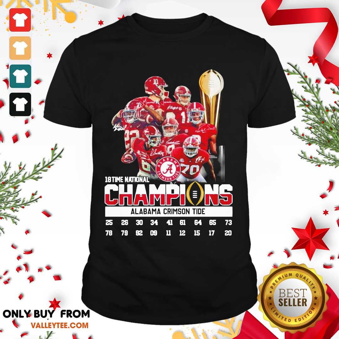 Wicked 18 Time National Champions Alabama Crimson Tide Shirt