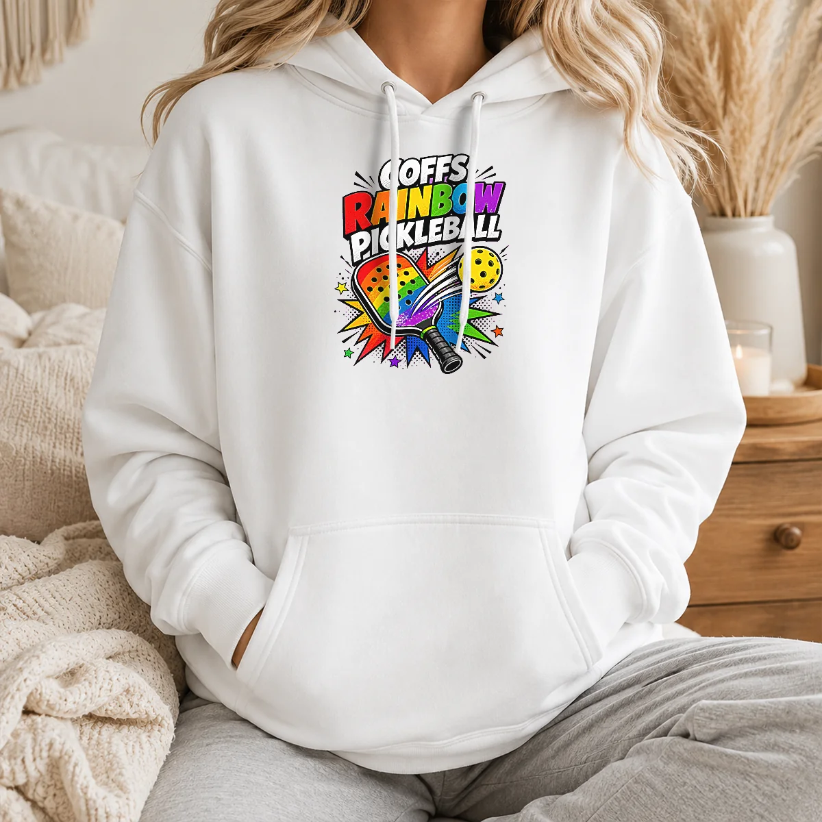 Awesome Coffs Rainbow Pickleball Comic For Active Athletes Shirt - Image 6