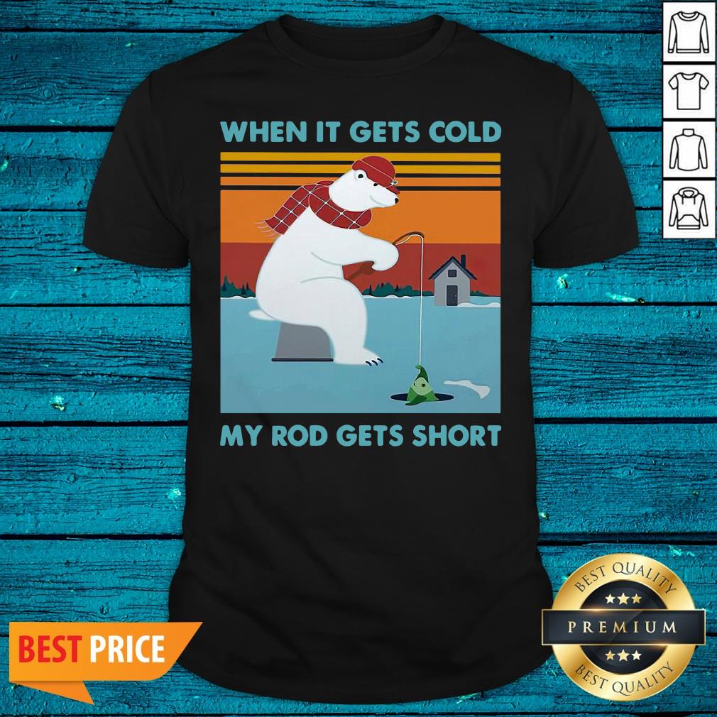Wicked Ice Fishing When It Gets Cold My Rod Gets Short Panda Funny Shirt