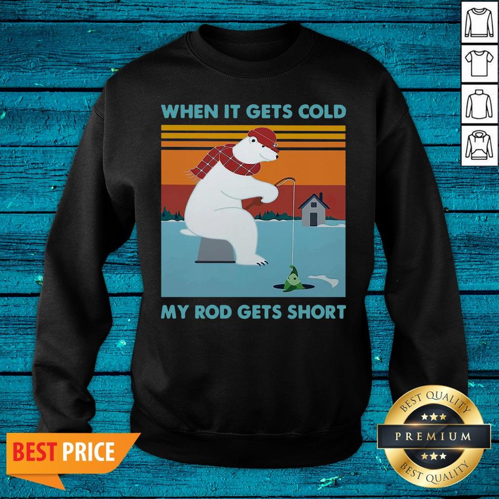 Wicked Ice Fishing When It Gets Cold My Rod Gets Short Panda Funny Shirt - Image 2
