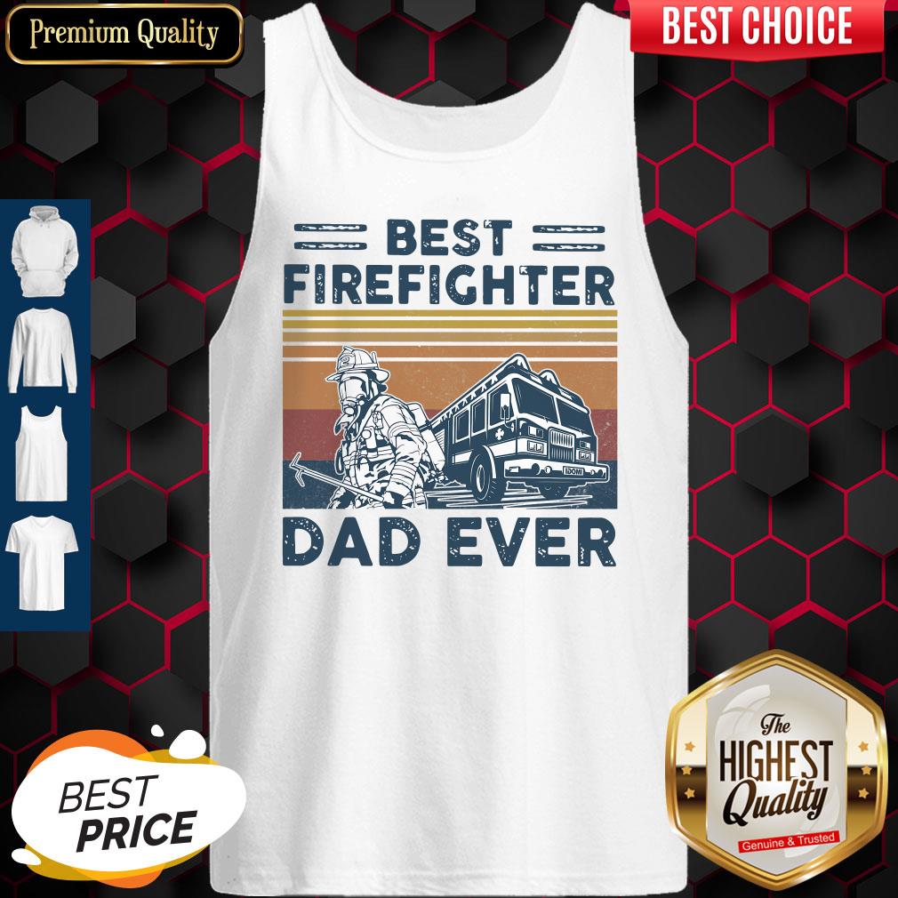 Best Firefighter DAD EVER Vintage Father's Day Classic Shirt - Image 3