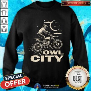 Alternative view of Nice Owl City Motorcycle Puff T-Shirt