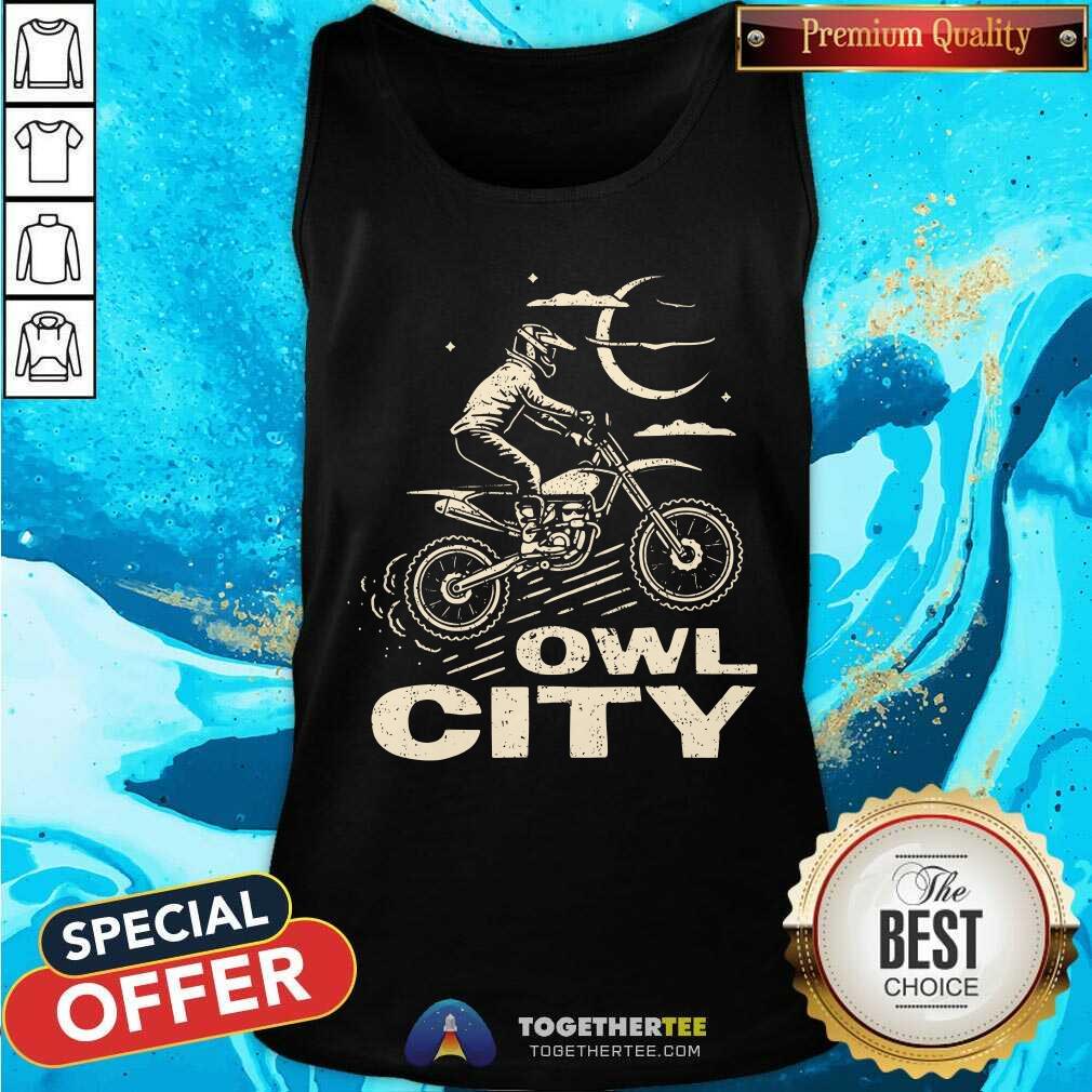 Nice Owl City Motorcycle Puff T-Shirt - Image 4