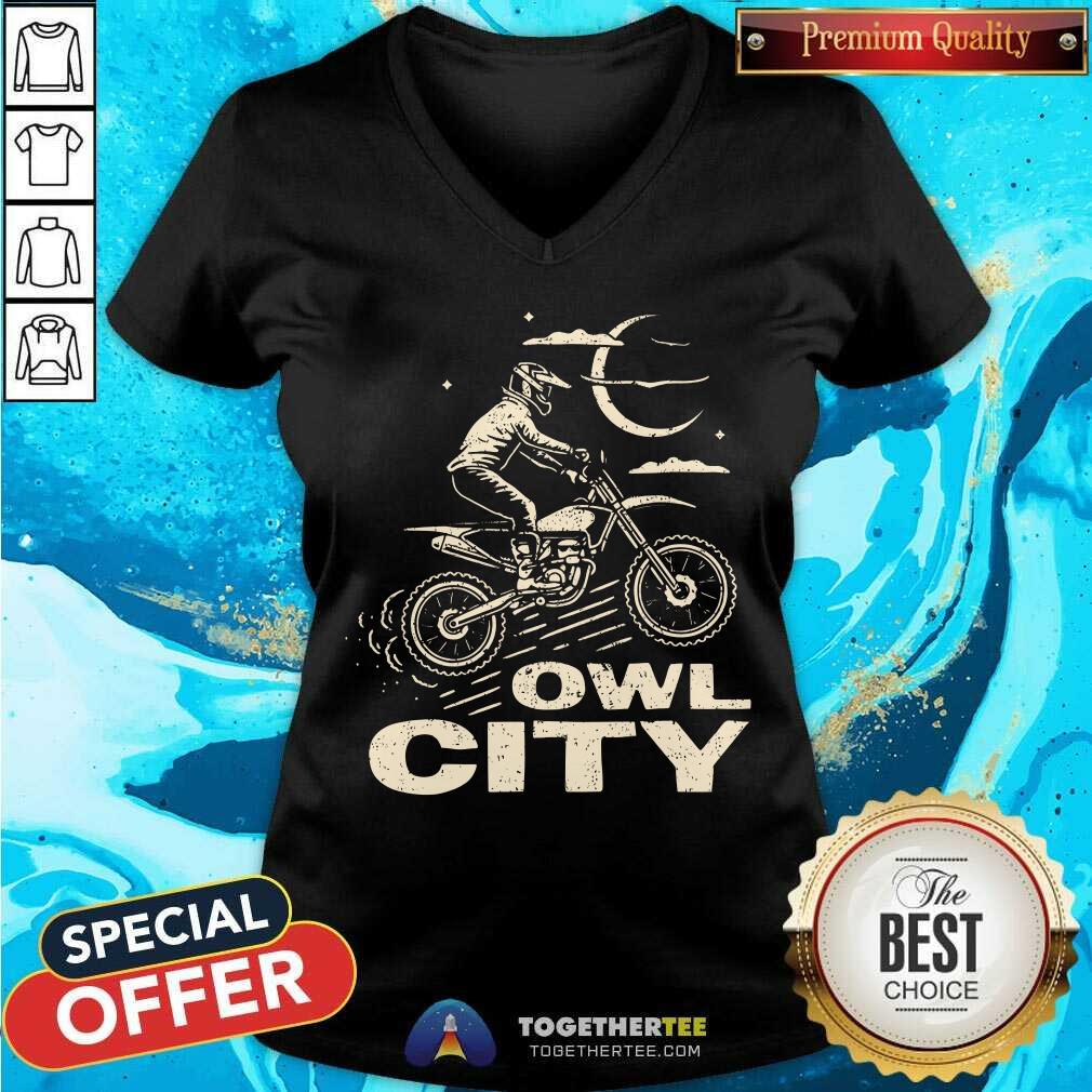 Nice Owl City Motorcycle Puff T-Shirt - Image 5