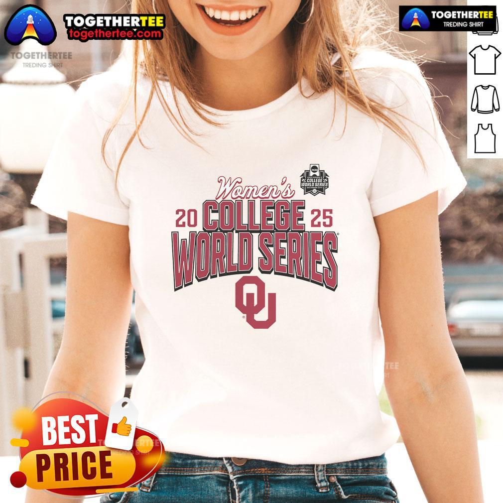 Official Oklahoma Sooners 2025 NCAA Softball Women's College World Series T-Shirt - Image 3