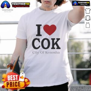 Top I Love Cok City Of Kenosha T-Shirt