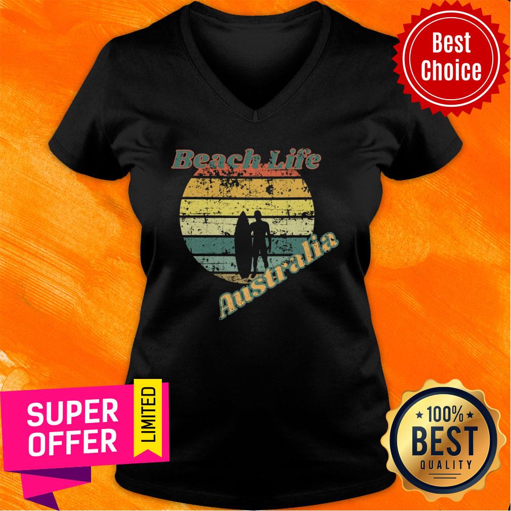 Beach Life Australia Vintage Retro Shirt - Image 2