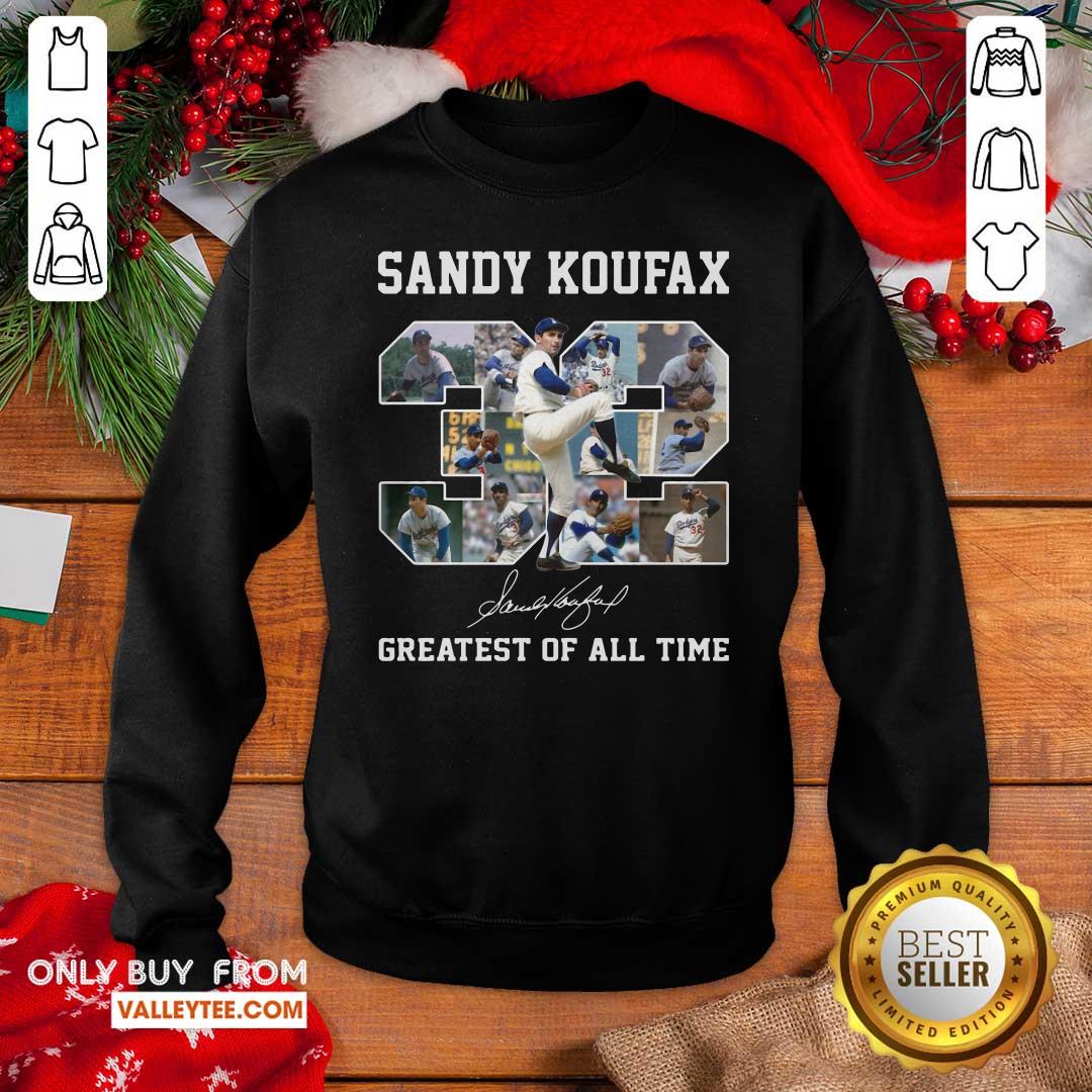 Fantastic Sandy Koufax 32 Greatest Of All Time Signature Shirt - Image 5