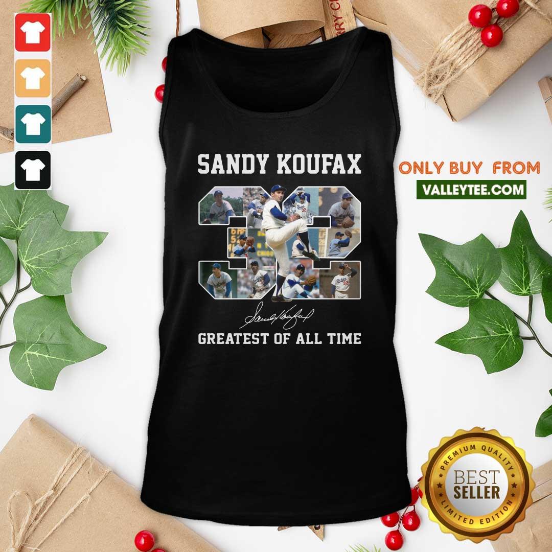 Fantastic Sandy Koufax 32 Greatest Of All Time Signature Shirt - Image 4