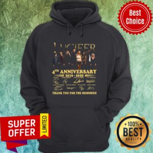 Alternative view of Nice Lucifer 4th Anniversary 2016 2020 Signatures Shirt