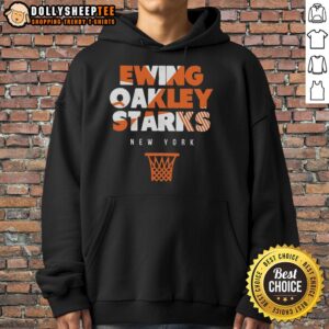 Alternative view of Nice New York Knicks Ewing Oakley Starks Hoop Vintage T-Shirt