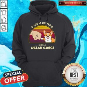 Alternative view of Funny Life Is Better With A Welsh Corgi Vintage Retro Shirt