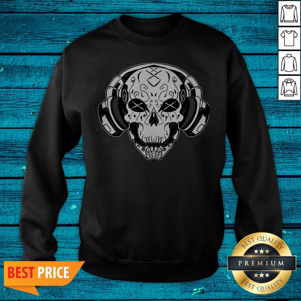 Calacas - White Skull Music Day Dead Shirt - Image 2