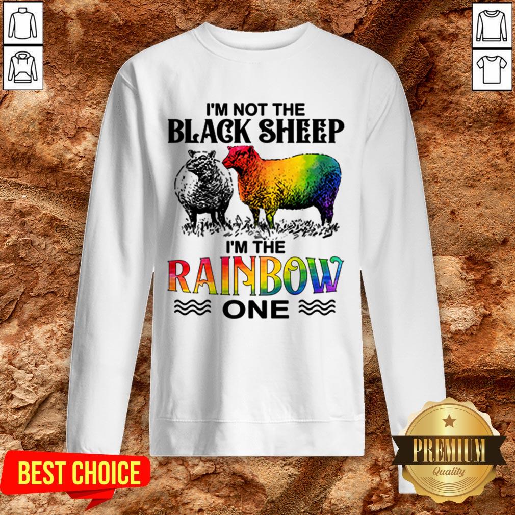 LGBT I’m Not The Black Sheep I’m The Rainbow One Shirt - Image 4