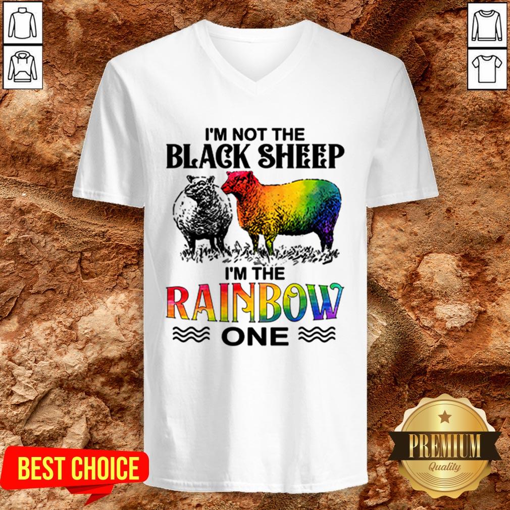LGBT I’m Not The Black Sheep I’m The Rainbow One Shirt - Image 2
