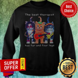 Alternative view of Top Cats The Best Therapist Has Fur And Four Legs Shirt