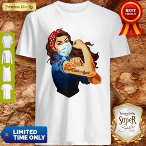 Strong Woman Mask Real Estate Agent Coronavirus Shirt