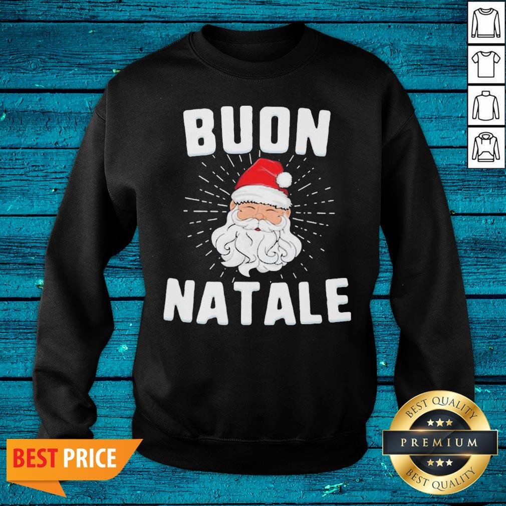 Beautiful Santa Claus Buon Natale Shirt - Image 3