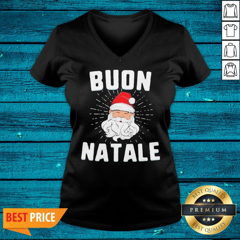 Beautiful Santa Claus Buon Natale Shirt - Image 5