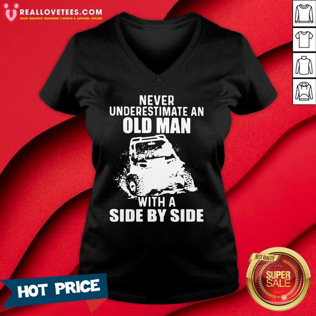 Cute Never Underestimate An Old Man With A Side By Side Shirt - Image 5