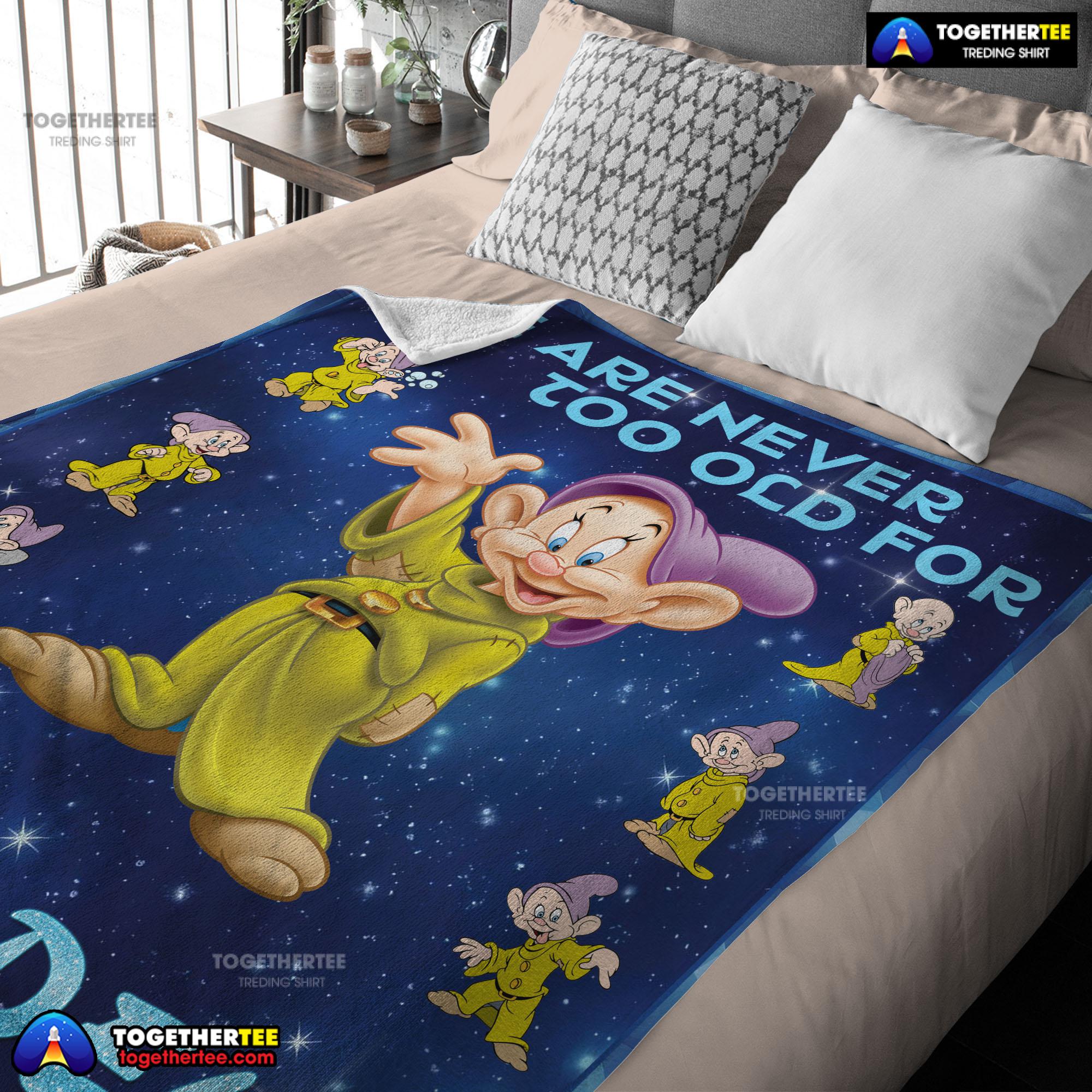 Disney Cartoon Snow White Dopey The Seven Dwarfs Blanket Customized Blanket - Image 2
