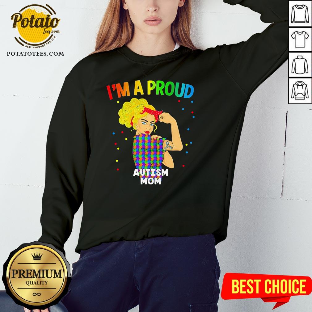 Nice Im A Proud Autism Mom Shirt - Image 4