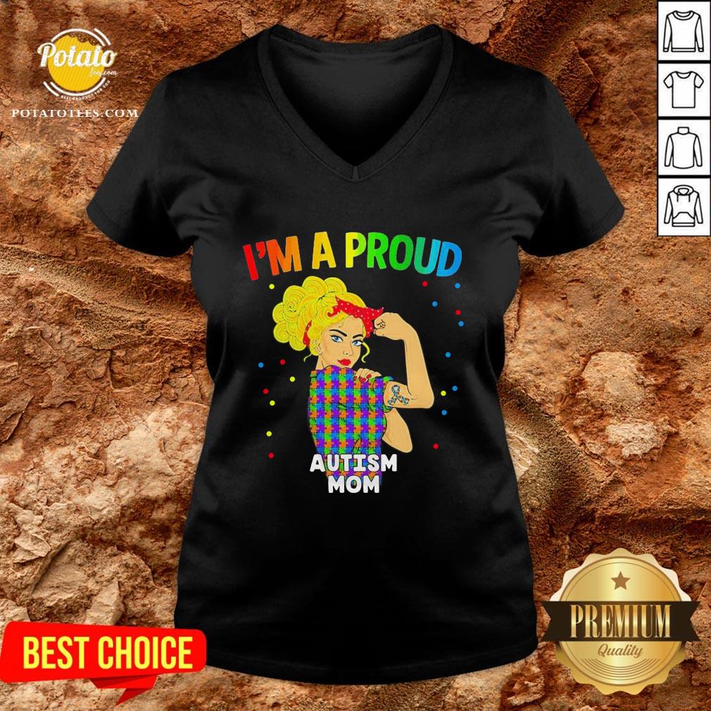 Nice Im A Proud Autism Mom Shirt - Image 2