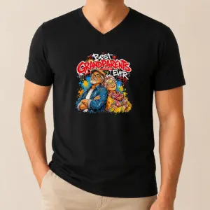 Alternative view of Pretty Hot Grandparents Day Best Grandparents Ever Graffiti Shirt