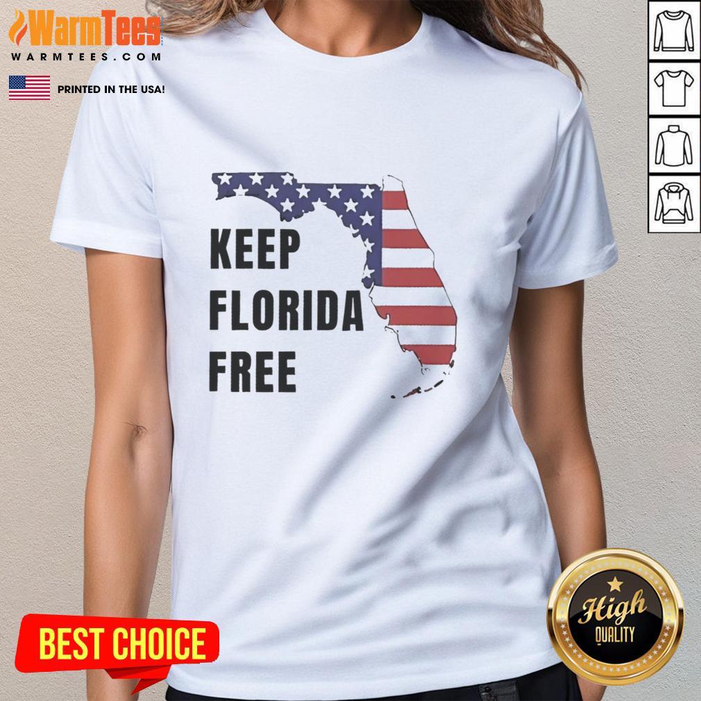 Funny Keep Florida Free Map T-Shirt - Image 3