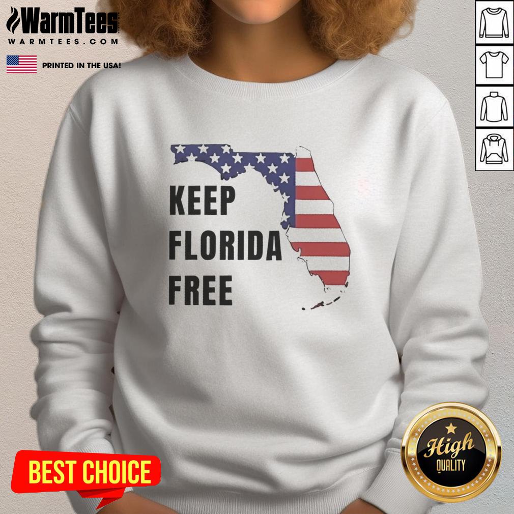 Funny Keep Florida Free Map T-Shirt - Image 5