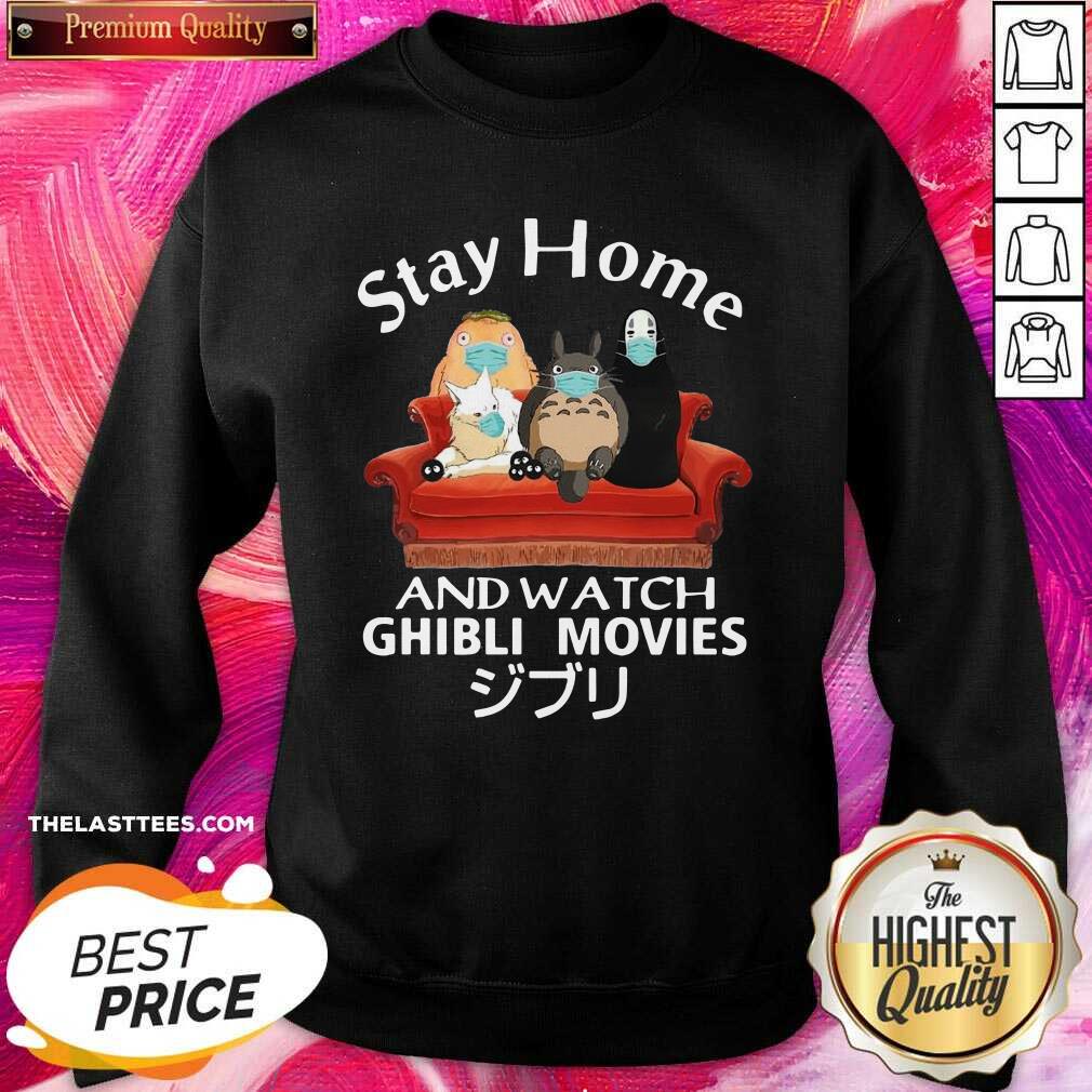 Beautiful Stay Home And Watch Ghibli Movies Shirt - Image 3
